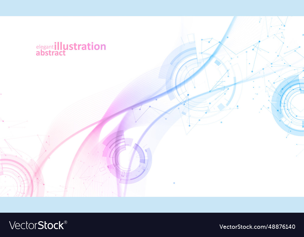 Big data visualization vector image Big data visualization