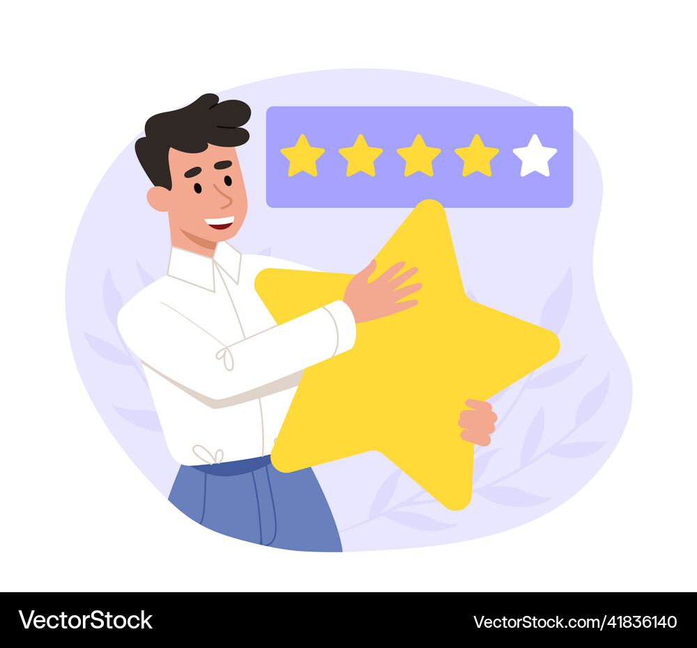 Customer feedback concept Royalty Free Vector Image