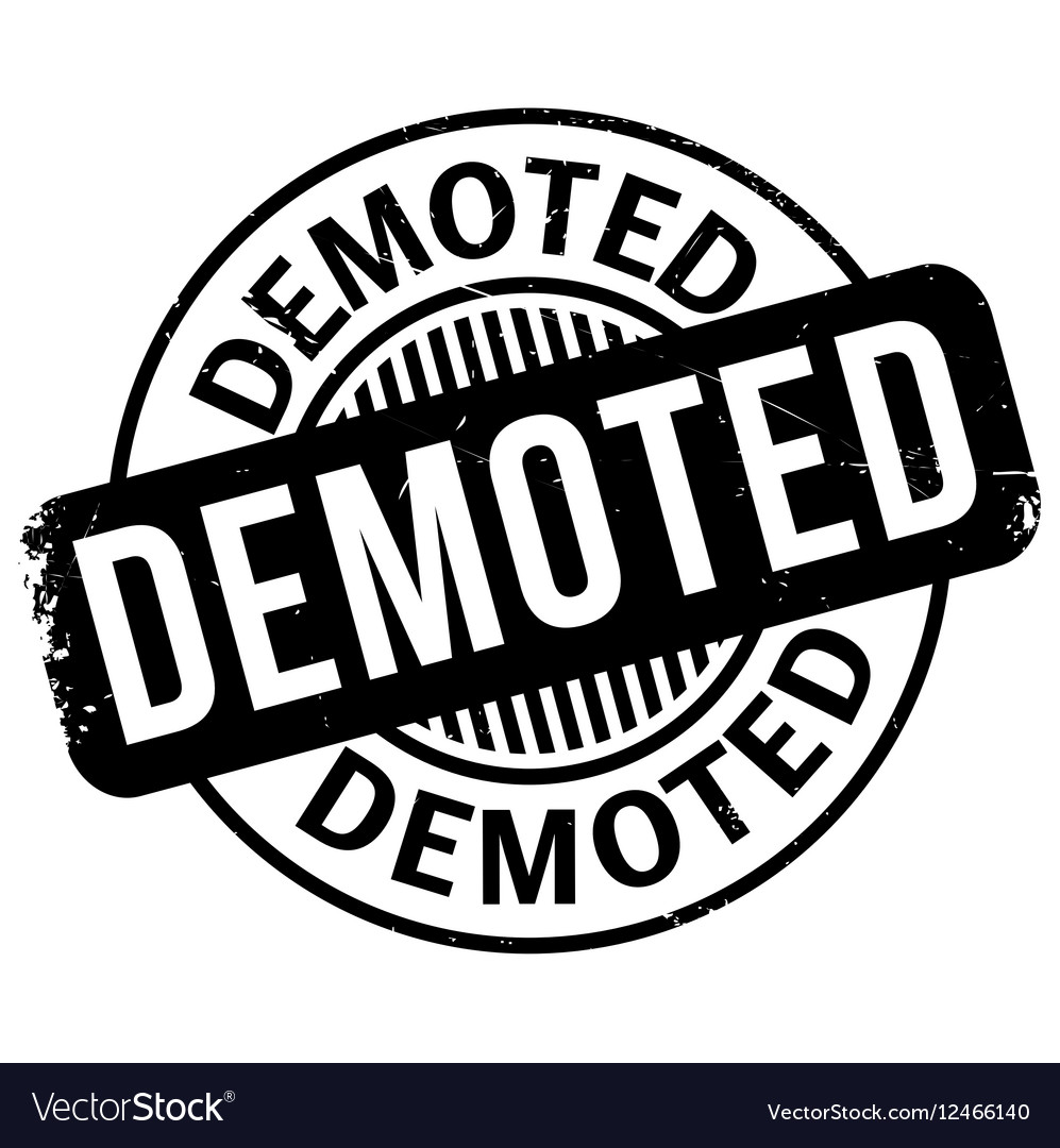 Demoted rubber stamp Royalty Free Vector Image