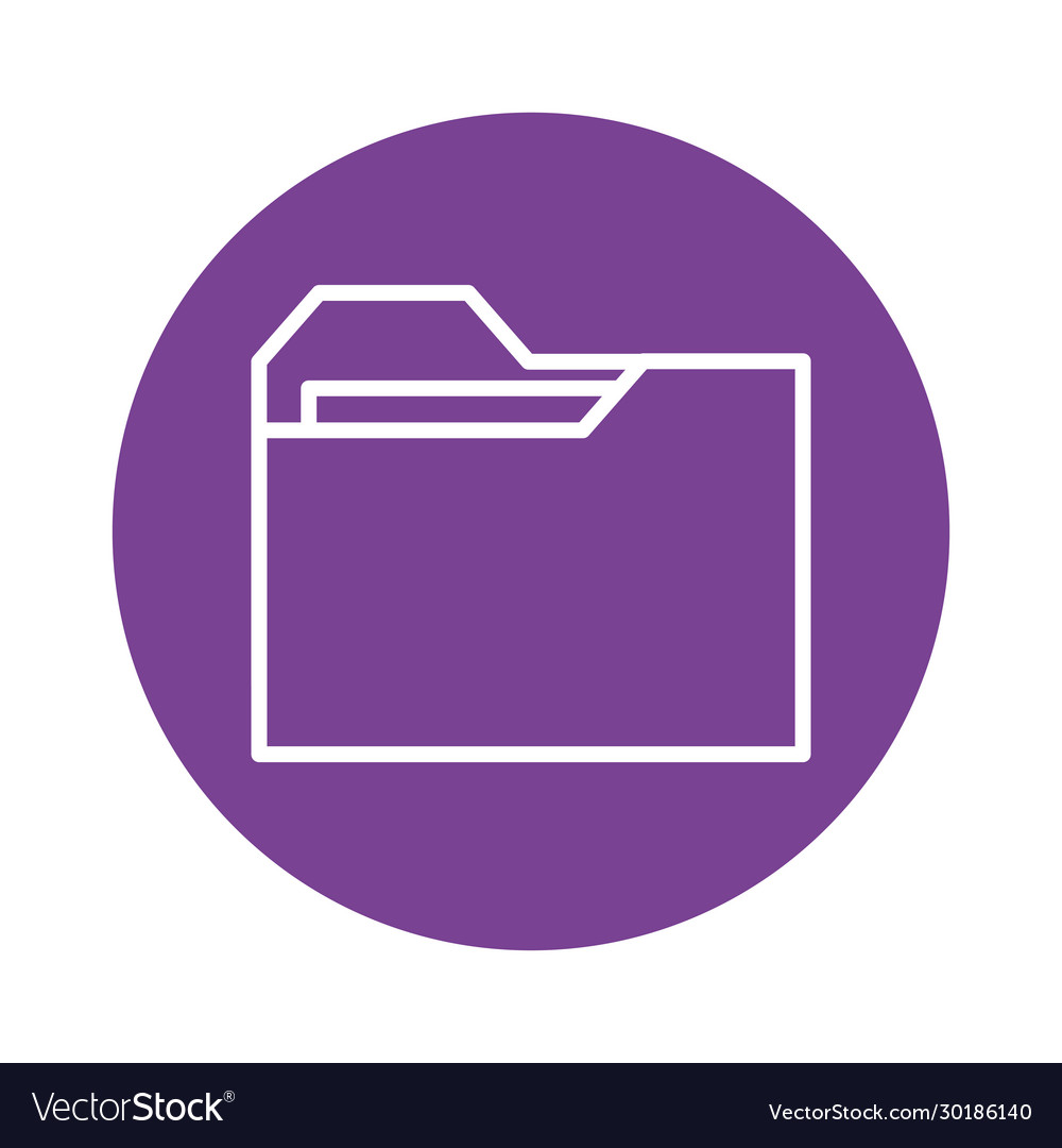 Folder file document block style icon
