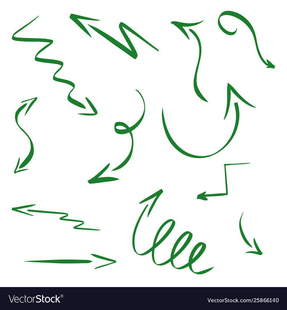 Green arrow icon collection element web set