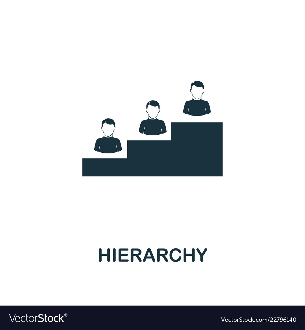 Hierarchy icon premium style design from teamwork