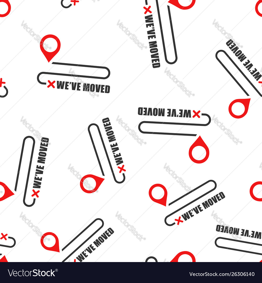 Move location icon seamless pattern background Vector Image Move location icon seamless pattern background