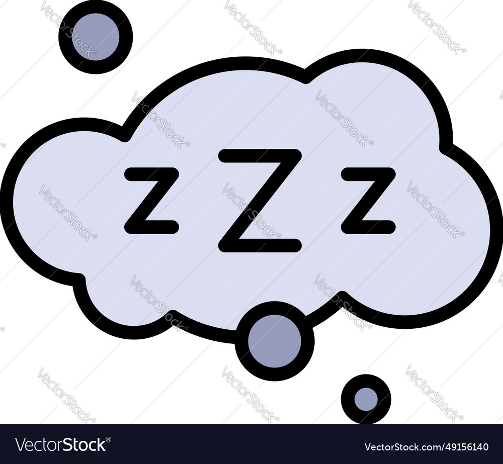 Night sleep icon insomnia problem earplug color Vector Image