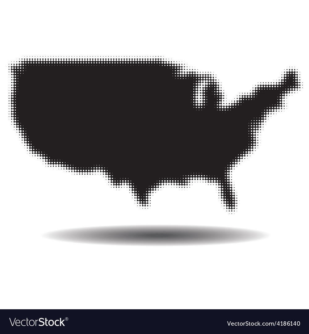 Usa background with shadow