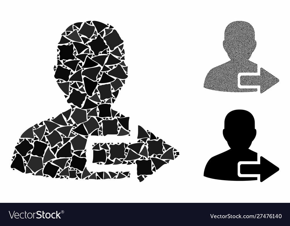 User logout arrow composition icon humpy items