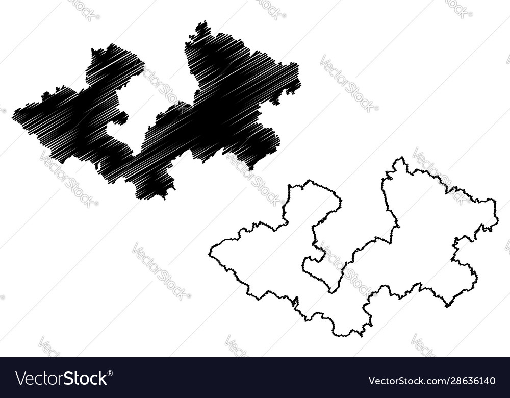 Zagreb county counties croatia republic Royalty Free Vector