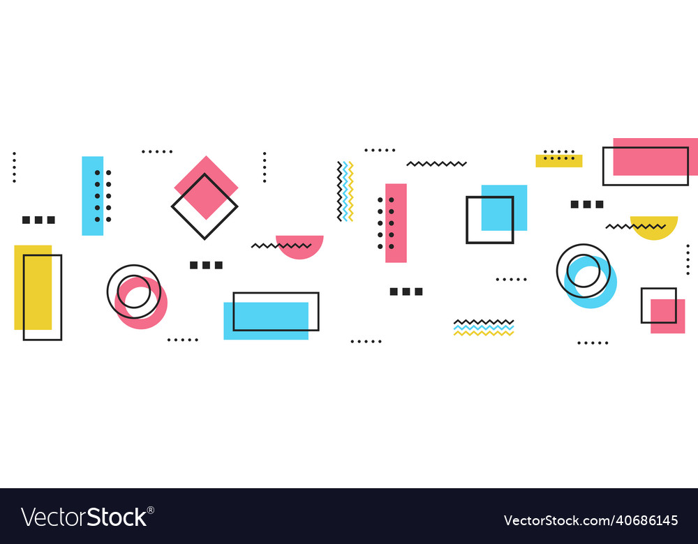 Abstract background with different geometric