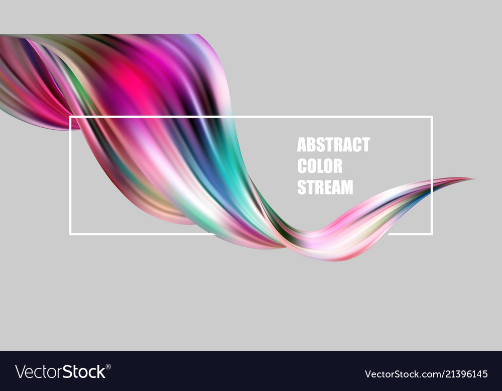 Abstract colorful background color flow Royalty Free Vector