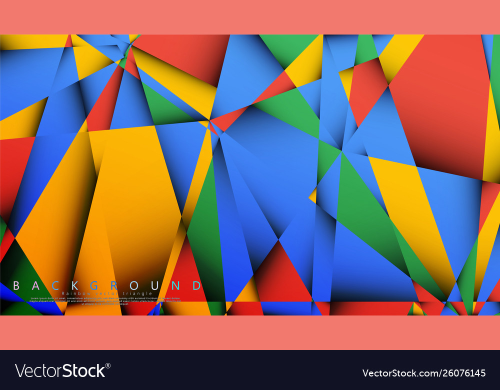 Background a triangle with combination vector image Background a triangle with combination