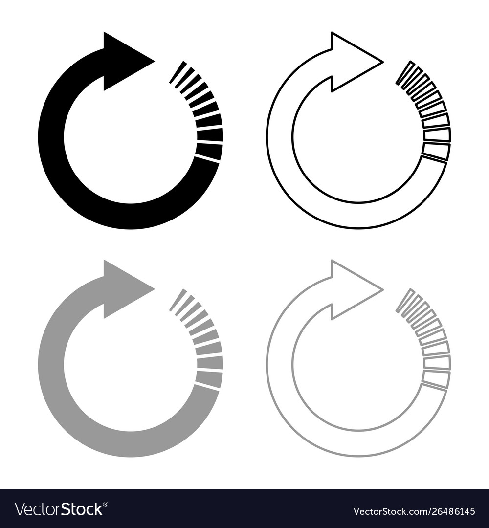 Circle arrow with tail effect circular arrows vector image Circle arrow with tail effect circular arrows