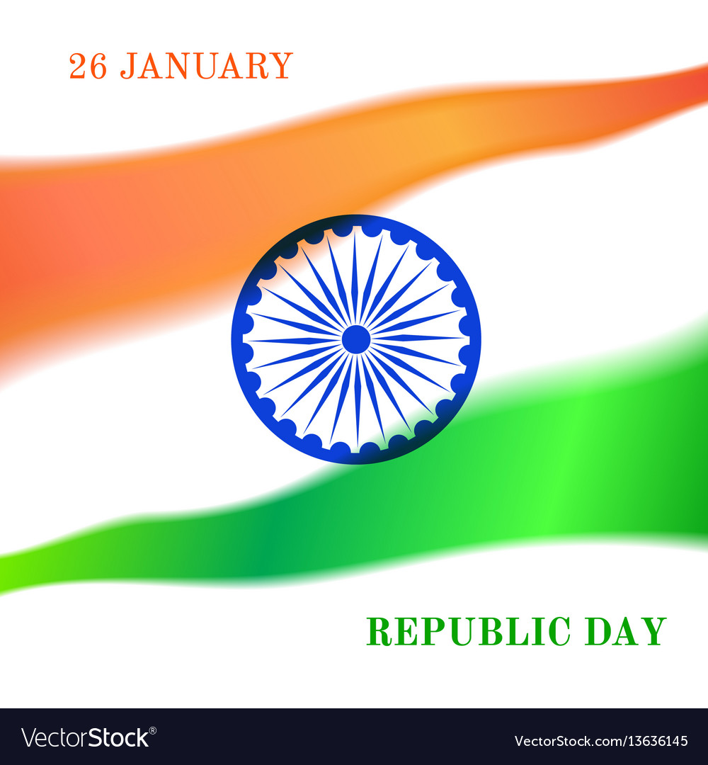 Indian republic day celebration Royalty Free Vector Image