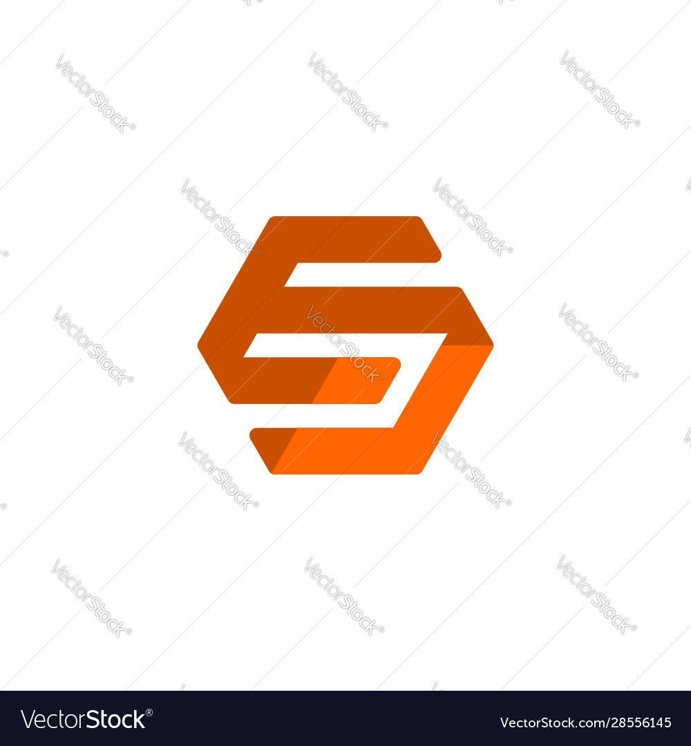 Initial Letter E S Logo Template With 3d Cube Icon