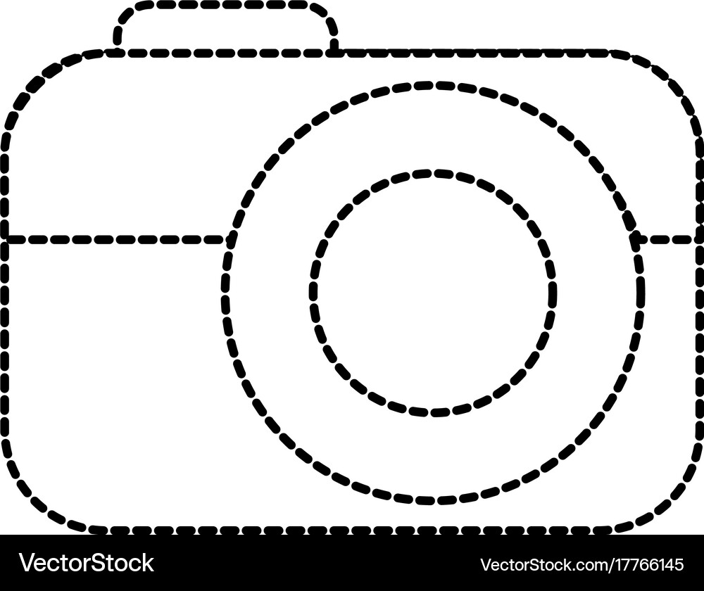 Photo camera device technology application Vector Image