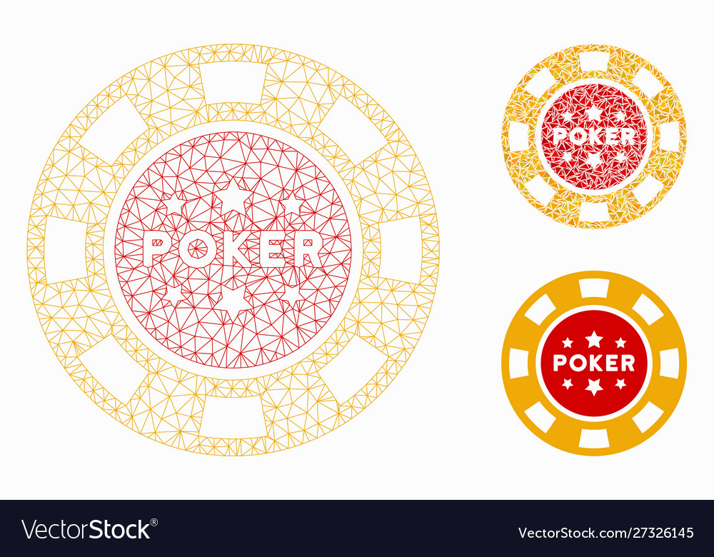 Poker Casino-Chip-Netz 2D-Modell