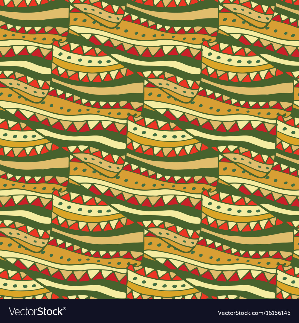Seamless pattern background with abstract doodle