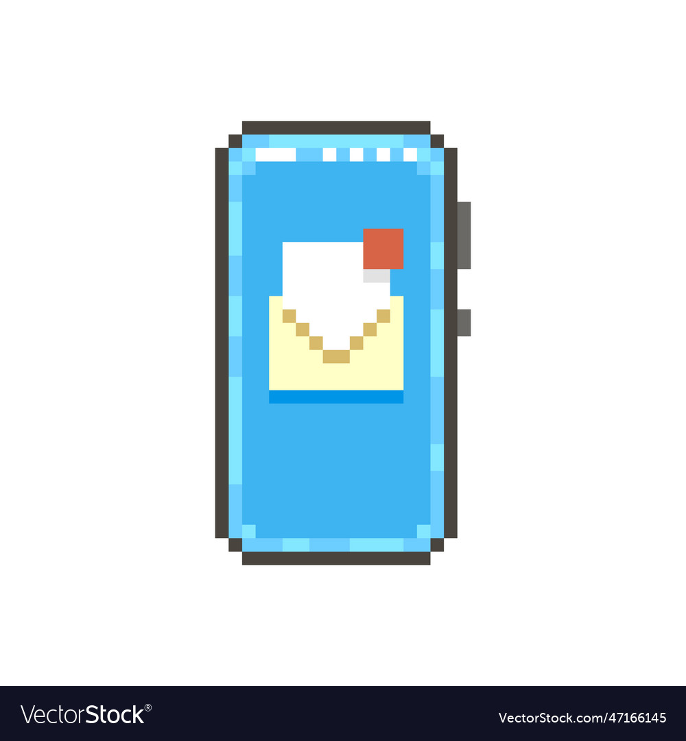 Smartphone with open paper envelope