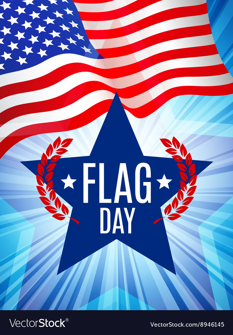 Stars and Stripes Flag Day Card