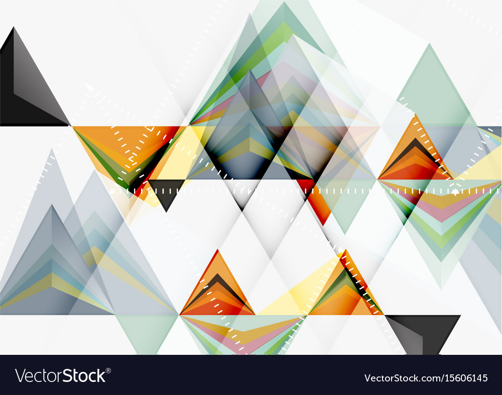 Triangular low poly a4 size geometric
