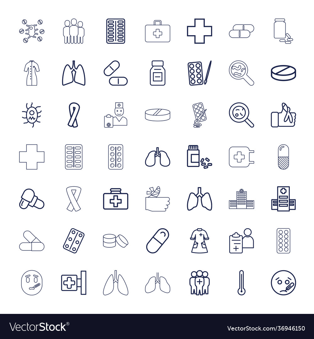 49 illness icons