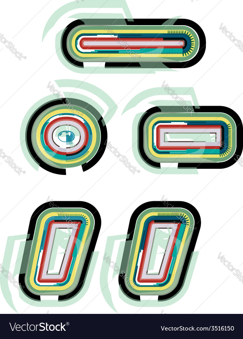 Abstract colorful symbol