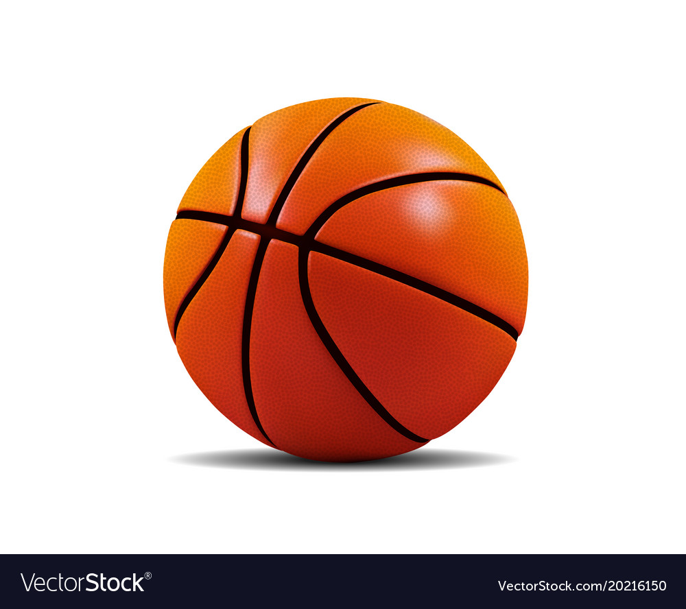 Basketball Ball isoliert auf einem weißen