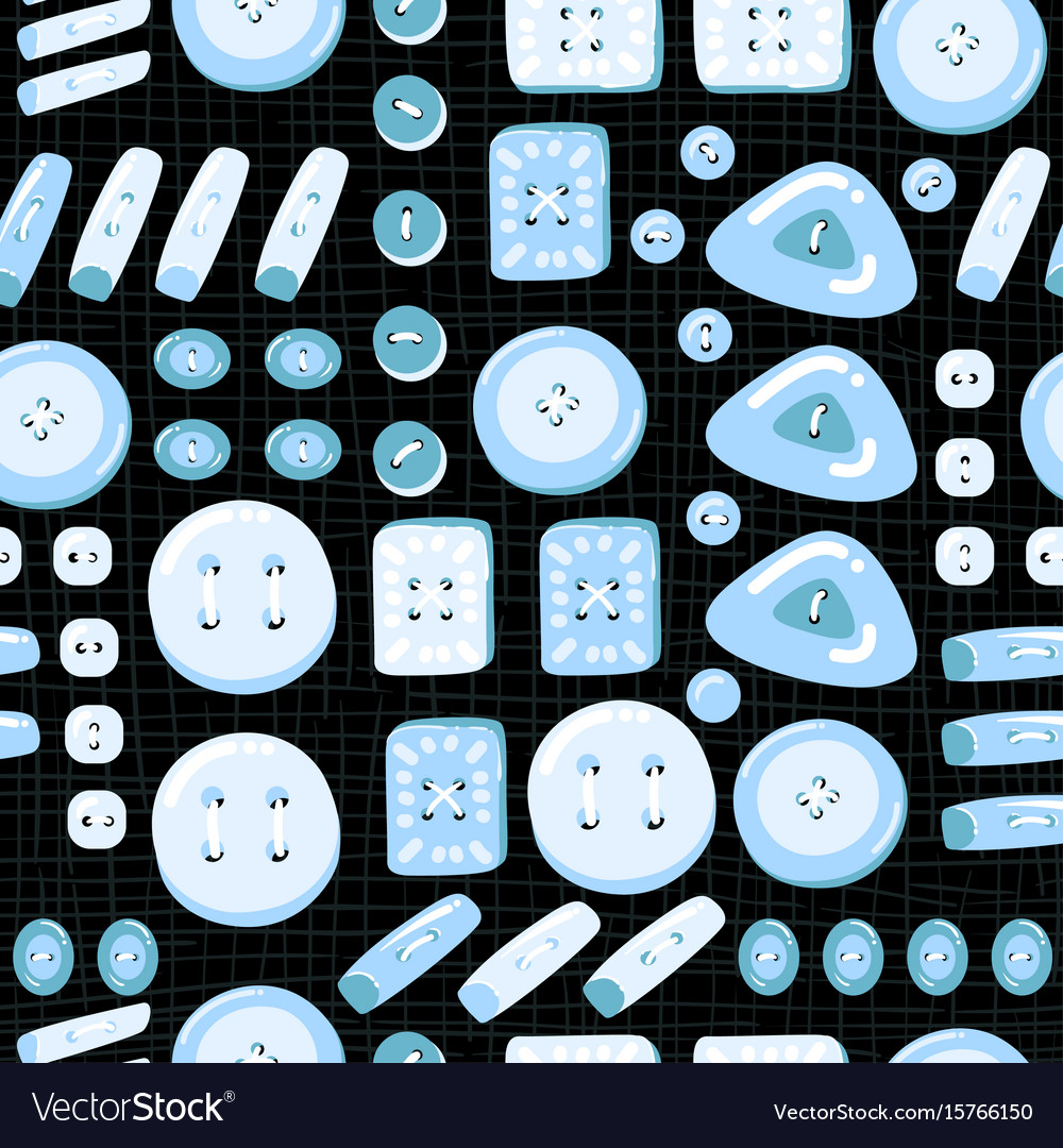 Buttons seamless pattern on a theme
