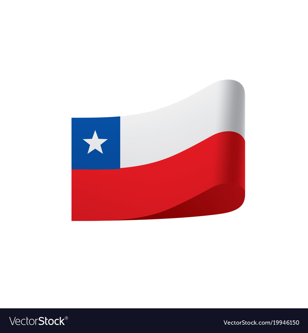 Chile flag Royalty Free Vector Image - VectorStock