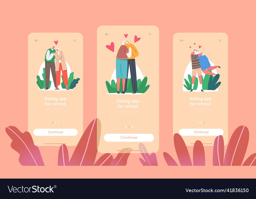 Dating application for retired mobile app page