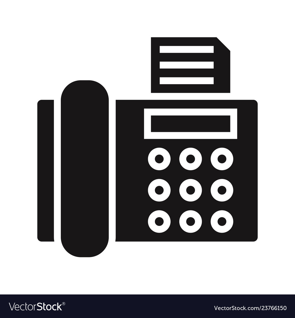 Fax icon Royalty Free Vector Image VectorStock