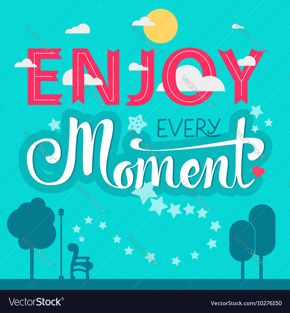 Lettering motivation poster Royalty Free Vector Image