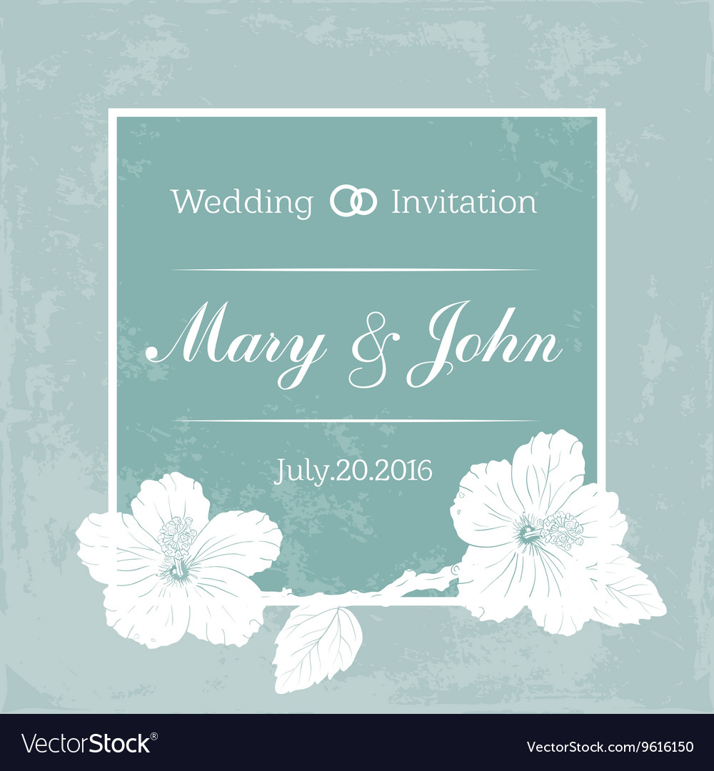 Marriage design template with custom names