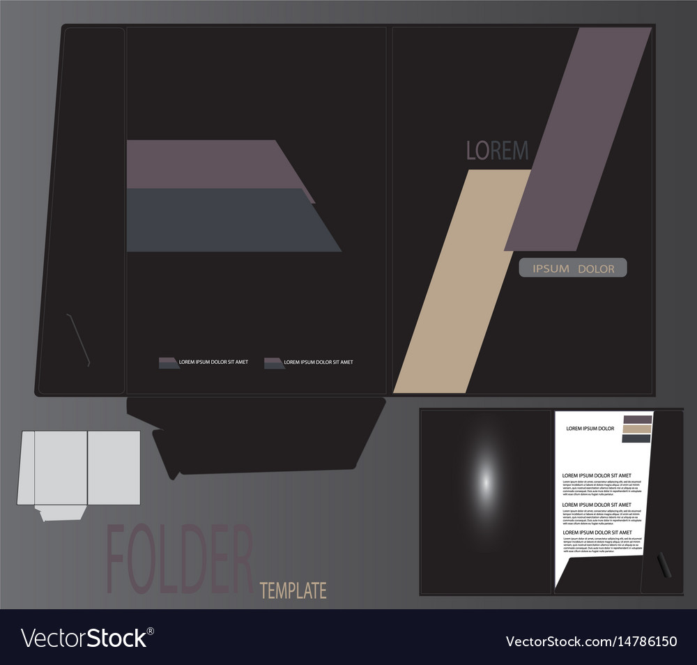 Presentation folder template
