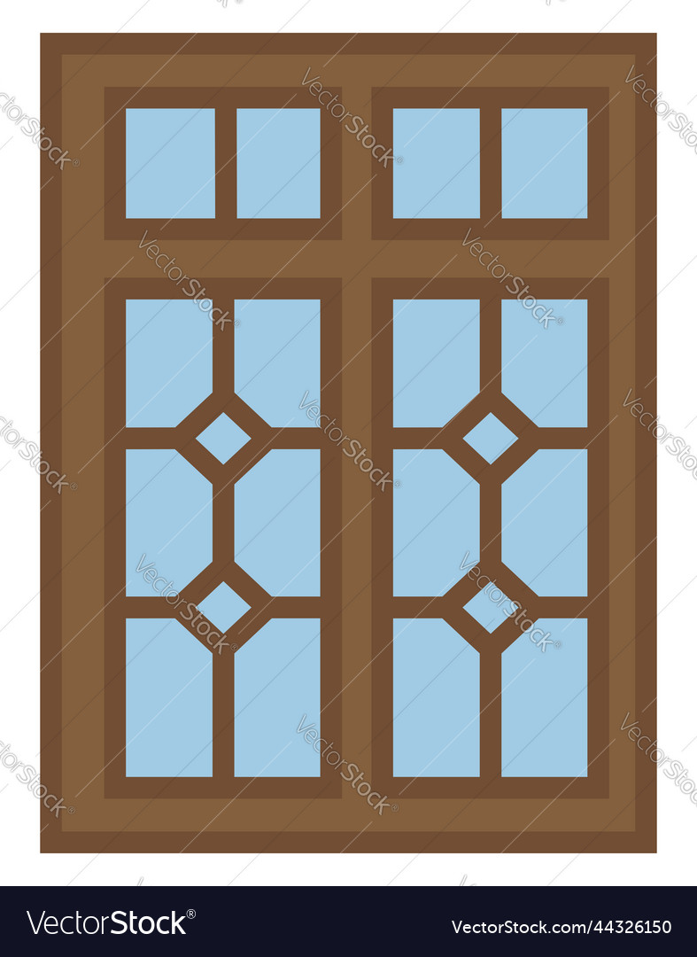 Two part window on a white background