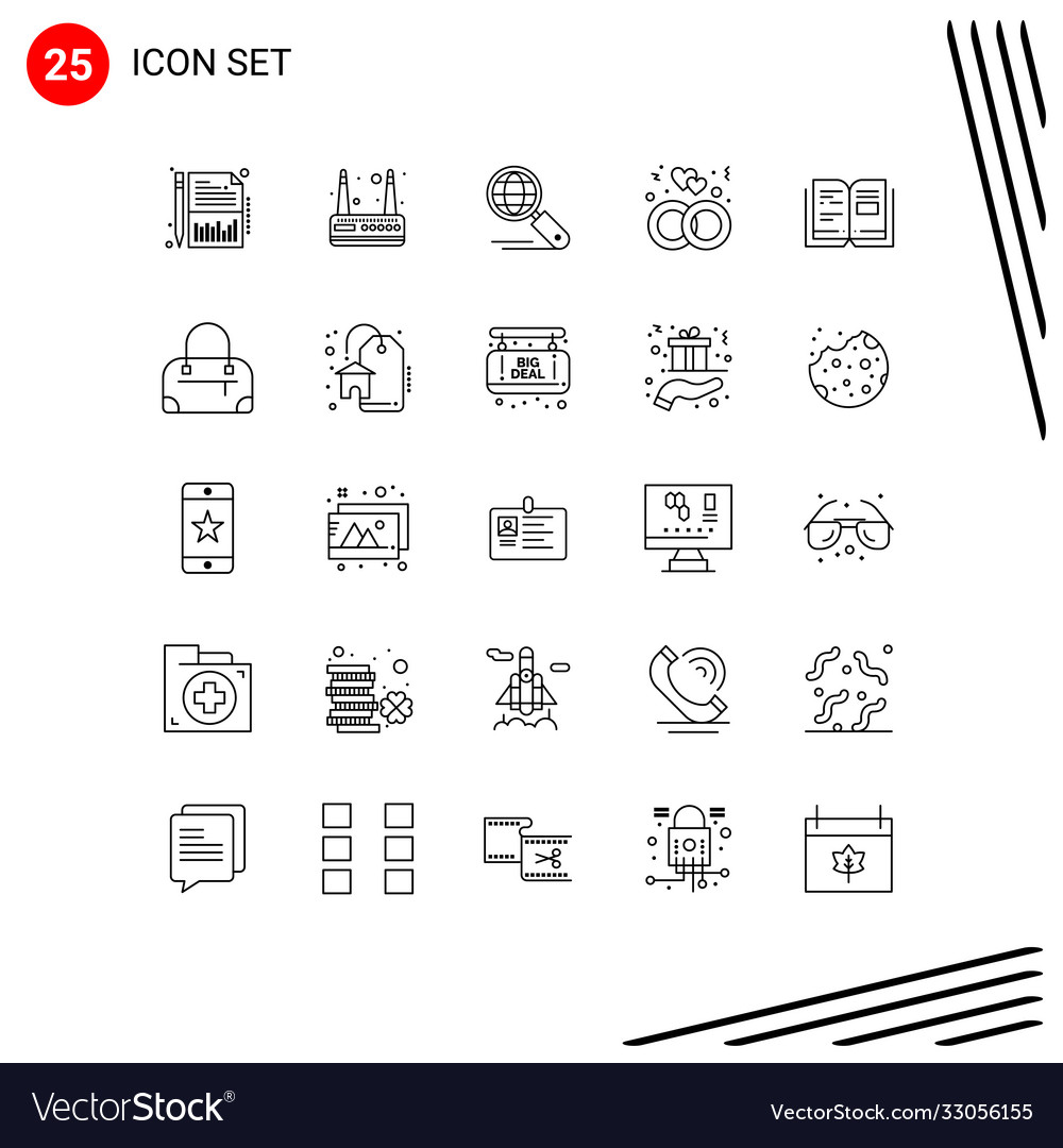 25 universal lines set for web and mobile