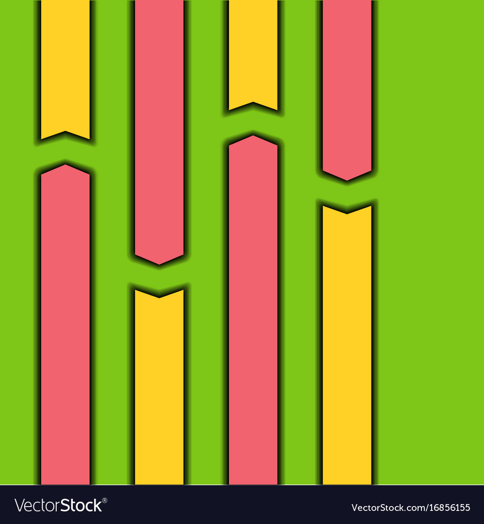 Abstract lines and arrows with shadows