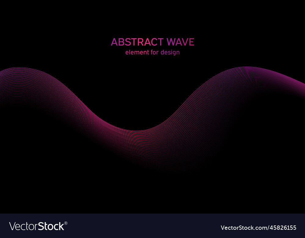 Abstract wave element for design digital