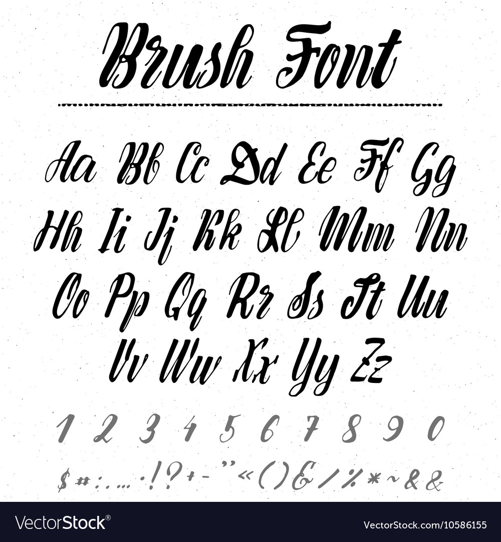 Brush Script Handwriting Font