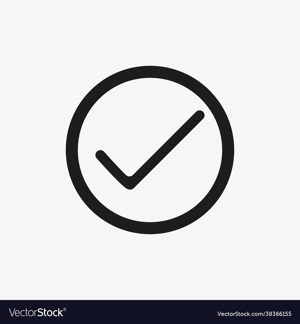 Checkbox icon check mark sign
