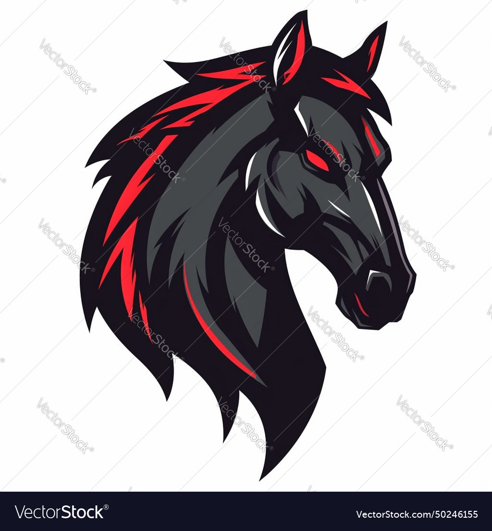 Cyber Sport Horse Logotype