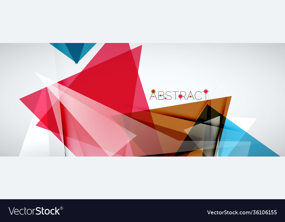 Geometric abstract background color triangle
