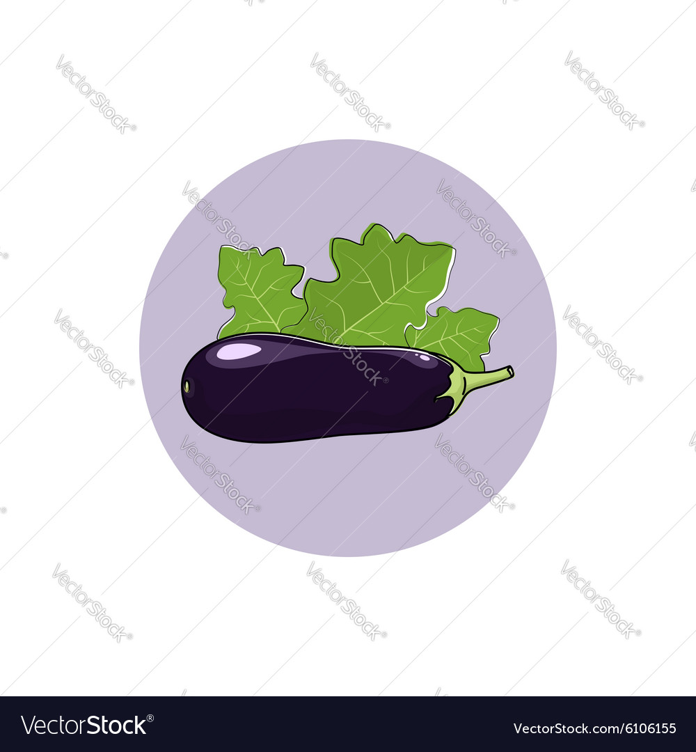 Icon eggplant edible fruit