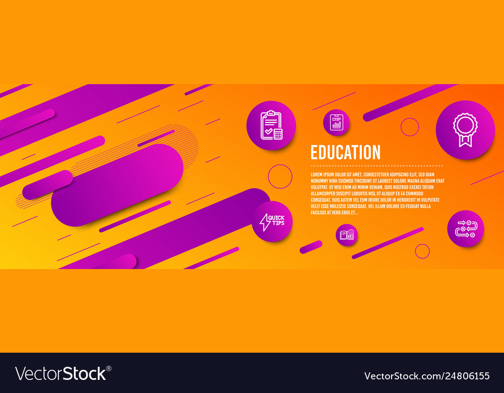 Instruction info quickstart guide and report vector image Instruction info quickstart guide and report