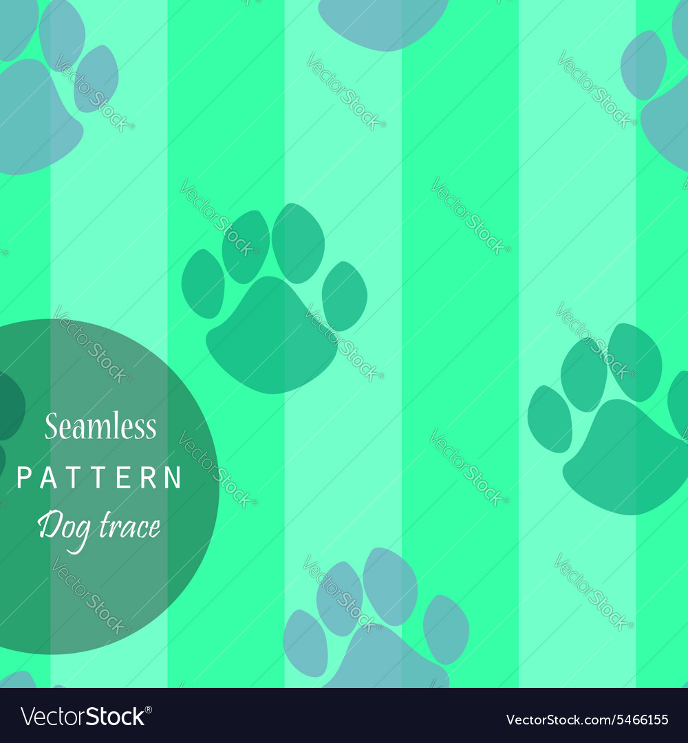 Mint Paw Print Pattern