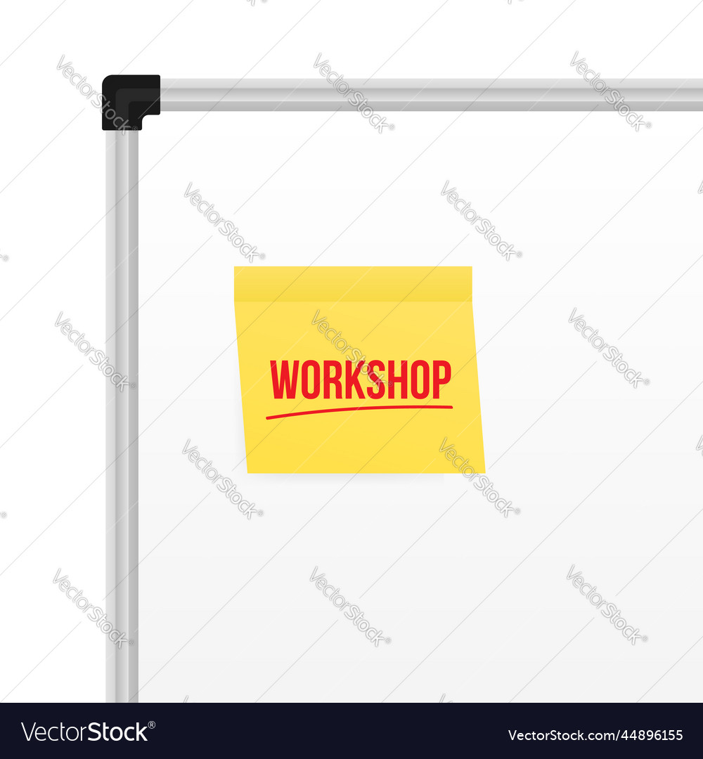 Workshop training and social network icon label