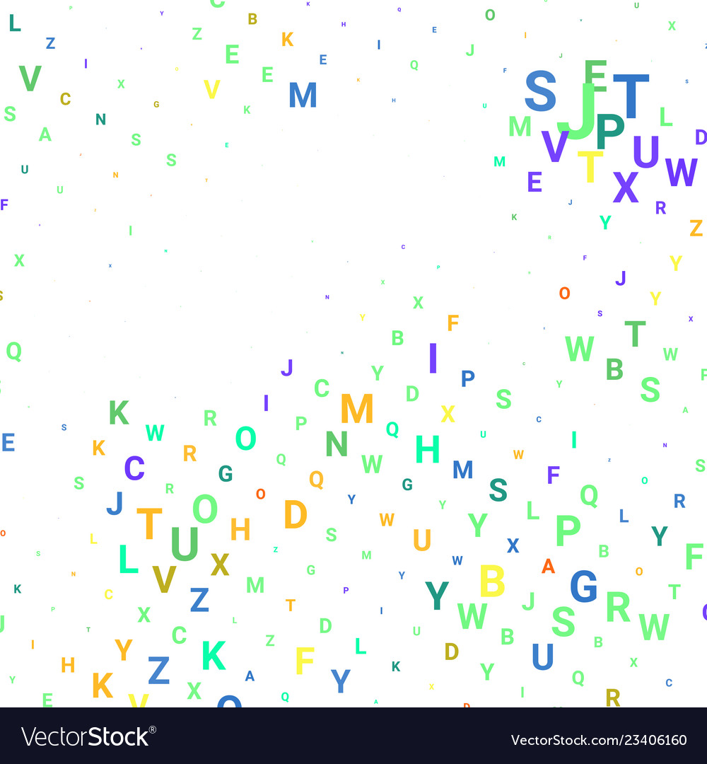 Abstract texture with letters