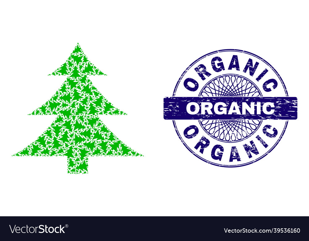 Fir-tree recursion mosaic of icons