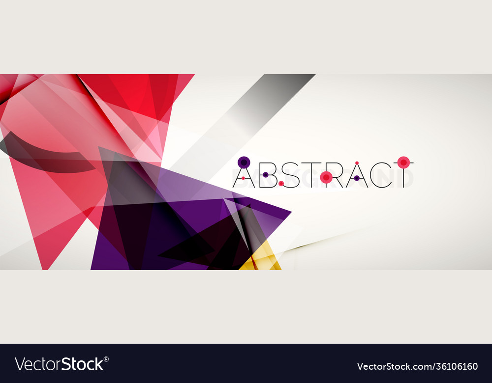 Geometric abstract background color triangle