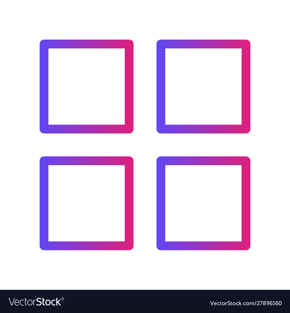 Gradient apps icon with white background
