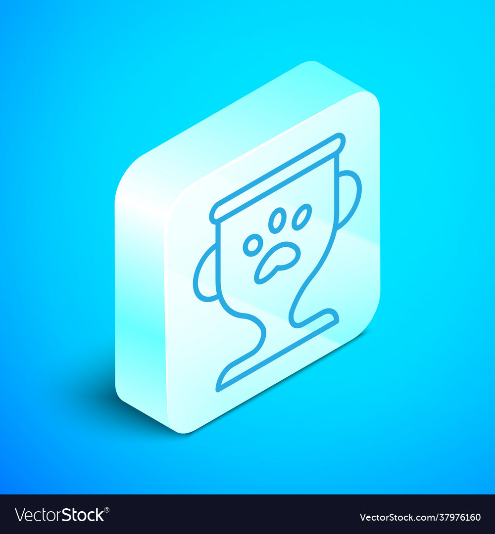 Isometric line pet award symbol icon isolated